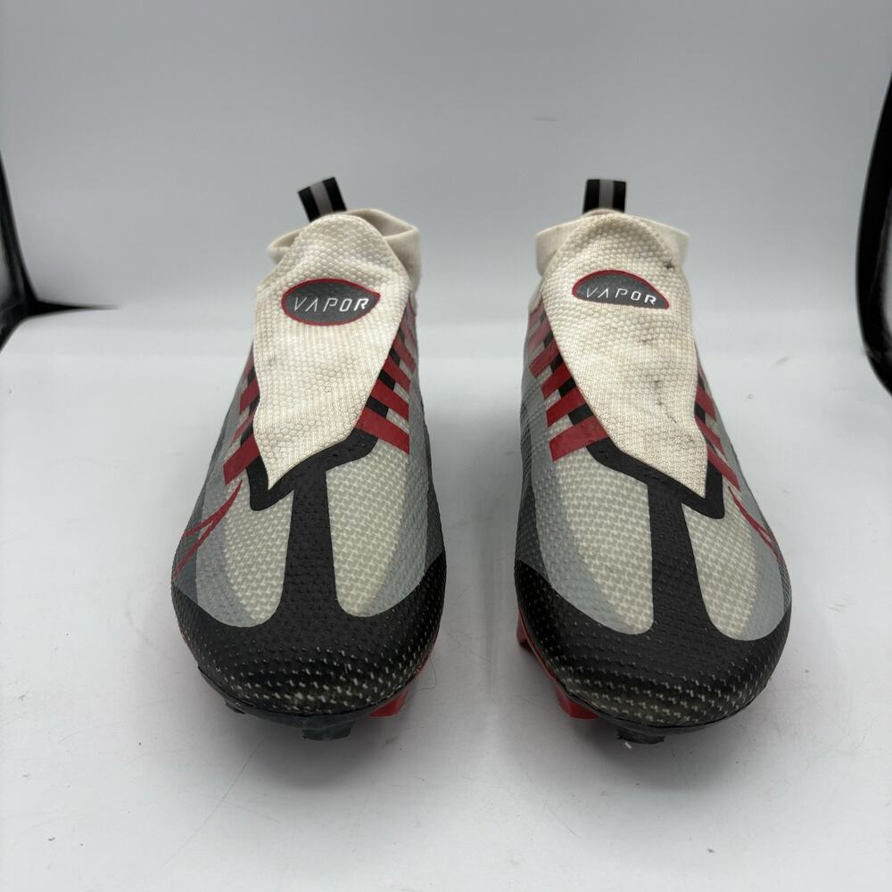 Nike Vapor Mens Soccer Cleats White Gray Black Red - Picture 4 of 10